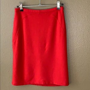 Size 2 Red Pencil Skirt High Waist